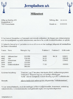 Milj�attest